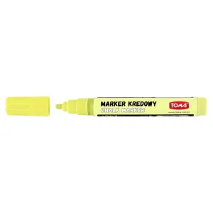 Marker specjalistyczny pastelowy żółty kredowy wkład żółty 4,5mm okrągła końcówka Toma (To-292)