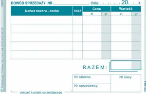 Druk samokopiujący A7 Dowód sprzedaży 80k. Michalczyk i Prokop (260-9)
