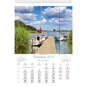 Kalendarz ścienny Lucrum PEJZAŻE POLSKIE 13-planszowe 320mm x 470mm (RW01)