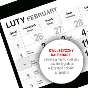 Kalendarz ścienny PIES 310mm x 790mm Press