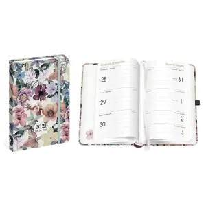 Kalendarz książkowy (terminarz) mat+uv FLOWERS B6 Interdruk (192 strony)