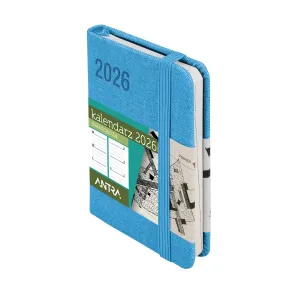 Kalendarz książkowy (terminarz) NIEBIESKI AVANGARDA A7 Antra (2026)