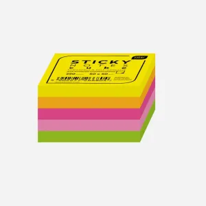 Notes samoprzylepny (karteczki) mix fluo 250k [mm:] 50x50 Interdruk (IKARSAM250)