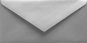 Koperta Logos srebrne DL - srebrny 110mm x 220mm