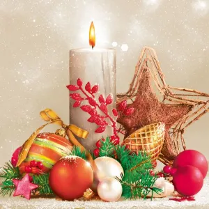 Serwetki Pol-mak gwiazdka - mix 330mm x 330mm (Sd GW)