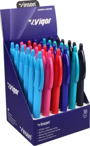 Długopis olejowy Vigor G2 wkład niebieski 0,7mm Vinson