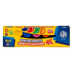 Farby plakatowe kolor: mix 20ml 12 kolor. Astra (301123045)