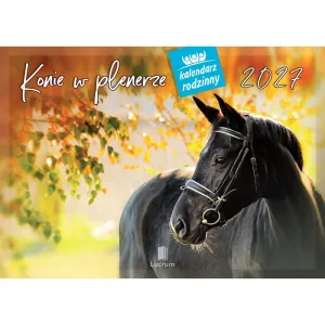Kalendarz ścienny KONIE W PLENERZE 13-planszowe 320mm x 470mm Lucrum (RW10)