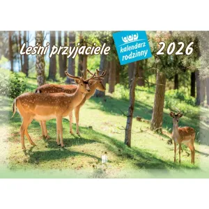 Kalendarz ścienny LEŚNI PRZYJACIELE rodzinny 2026 280mm x 400mm Lucrum (WL07)