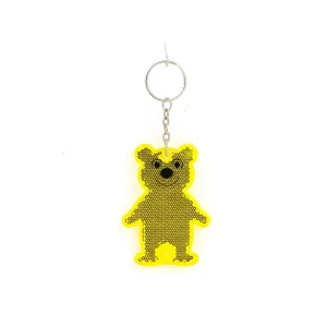 Brelok zawieszka odblaskowa miś wys.7cm, karta 12sz Adar (216631)