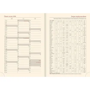 Kalendarz książkowy (terminarz) NENUFARY A5 Lucrum (21DS)