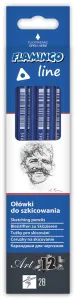 Ołówek w kartonowym pudełku 2B Flamingo Line