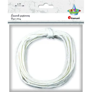 Sznurek Craft-Fun Series papierowy biały 5m Titanum (g14)