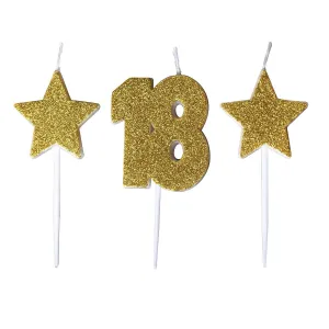 Świeczka urodzinowa pikery 18 lat Antella (SH-588-18)