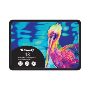 Kredki ołówkowe premium metalowe etui 48 kol. Pelikan (300000374)