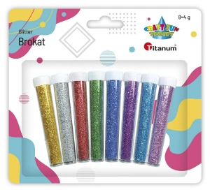 Brokat Titanum Craft-Fun Series kolor: mix 8 kolor. (WSG8B1)