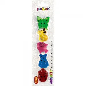 Magnes Fun&Joy zwierzątka 40 mm 5szt - mix (FJ-MT40ZW)