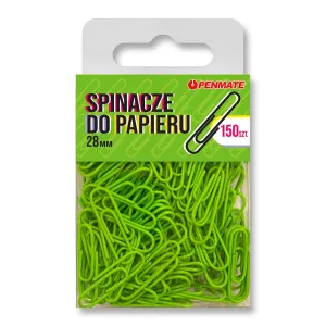 Spinacze standard żółtozielone TT8319 28mm 150 szt Penmate (spinacz kolorowy  28mm)