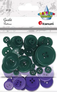 Guziki Craft-Fun Series plastikowe mix Titanum (24BR0202-32)