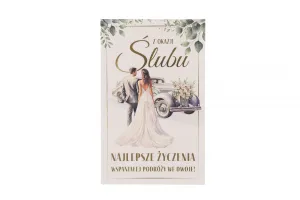 Kartka składana A5 ślub Art Nuvo (5905771370602)