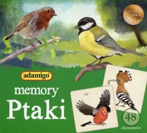 Gra pamięciowa Adamigo MEMORY ptaki memory