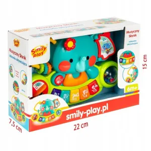 Zabawka dźwiękowa muzyczny słonik Smily Play (SP84769)