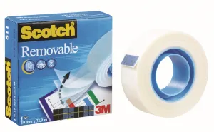 Taśma biurowa Scotch removable matowa 19mm 32,9m (810)