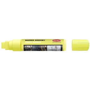 Marker specjalistyczny żółty kredowy wkład żółty 8,0 - 5,0mm ścięta końcówka Toma (To-290)