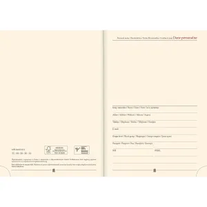 Kalendarz książkowy (terminarz) NENUFARY A5 Lucrum (21DS)