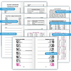 Kalendarz książkowy (terminarz) VENUS A7 Press