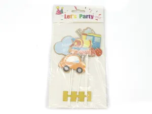 Dekoracja na tort topper pojazdy One Dollar (362253)