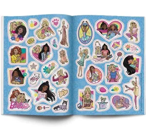 Książeczka edukacyjna Barbie™. 100 Brokatowych Naklejek Ameet (NB 1101)