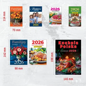 Kalendarz ścienny ZDZIERAK KUCHNIA POLSKA A6 Press