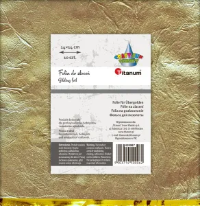Folia ozdobna Craft-Fun Series do złoceń arkusze złota [mm:] 140x140 Titanum