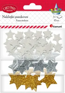 Naklejka (nalepka) Titanum Craft-Fun Series piankowe gwiazdki (YFFD007)