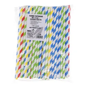 Słomka papierowe 100 szt (nd)