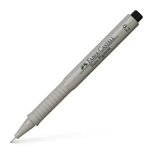 Cienkopis kreślarski Ecco Pigment wkład czarny 0,2mm 1kol. Faber Castell (FC166299)