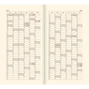 Kalendarz książkowy (terminarz) mix vivella kieszonkowy A6 Lucrum (11T)