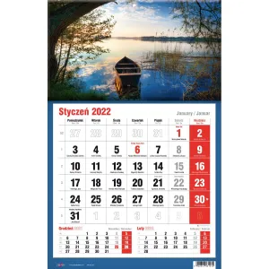 Kalendarz ścienny Avanti trójdzielne (5901769620582)