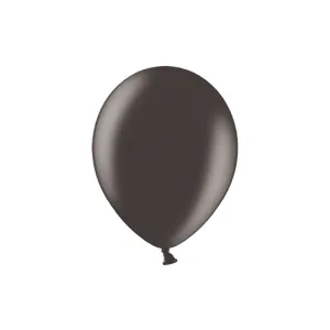 Balon gumowy metalizowany 100 szt czarny 12cal Partydeco