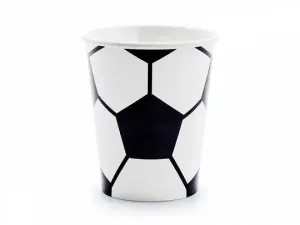 Kubek jednorazowy piłka 6szt. papier 260ml Partydeco (KPP72-EU1)