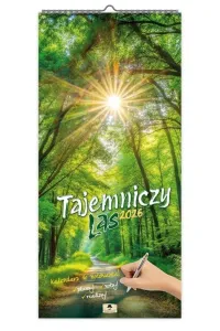 Kalendarz ścienny PASKOWY SZEROKI TAJEMNICZY LAS 220mm x 470mm Pan Kalendarzyk (KPS V.5)