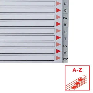 Przekładka alfabetyczna A4 szara 20k A-Z Esselte (100129)