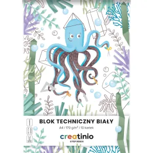 Blok techniczny Creatinio A4 biały 170g 10k Top 2000 (400176667)