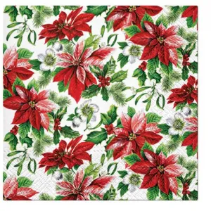 Serwetki Paw Lunch BN Glory Poinsettia - miks 330mm x 330mm (SDL231300)