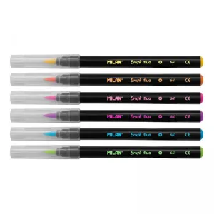 Flamaster Milan Brush Fluo pędzelkowe 6 kol. (0612606FL)