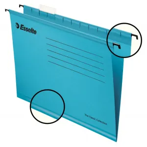 Teczka zawieszkowa Esselte standardowe A4 - niebieski 212g (90311)