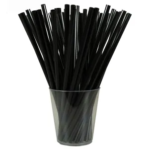 Słomka wielorazowe - proste czarne 20 szt Arpex (KS1960)