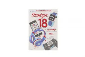 Kartka składana Urodziny młodzieżowe B6 Pol-mak (B6LUX_URML)