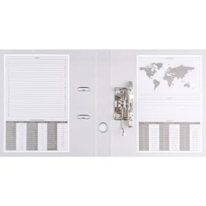 Segregator dźwigniowy z szyną A4 75mm zielony Basic (21024221-02)